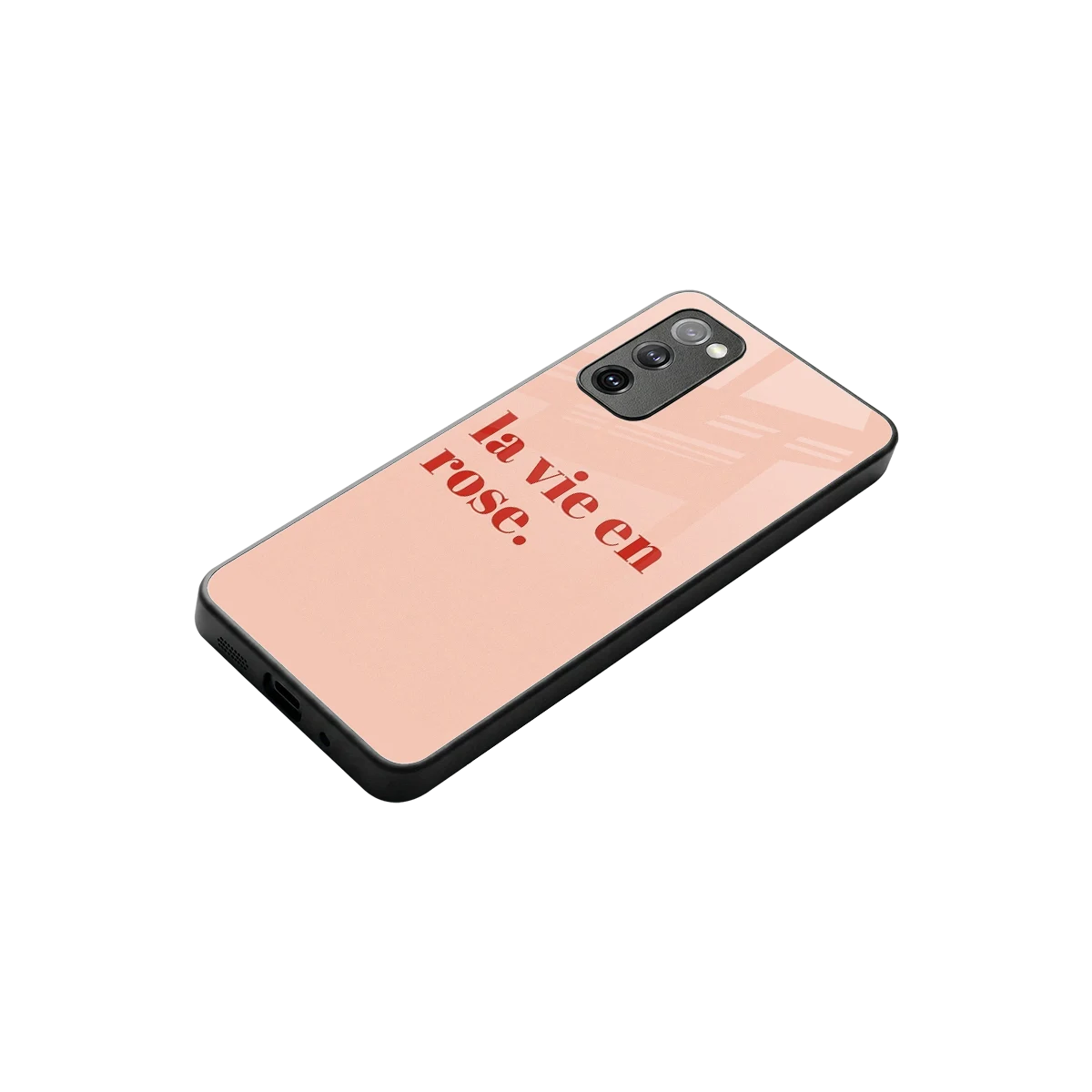 La Vie En Rose Quote stylish phone case for samsung galaxy s20 fe | glossy glass and slim fit