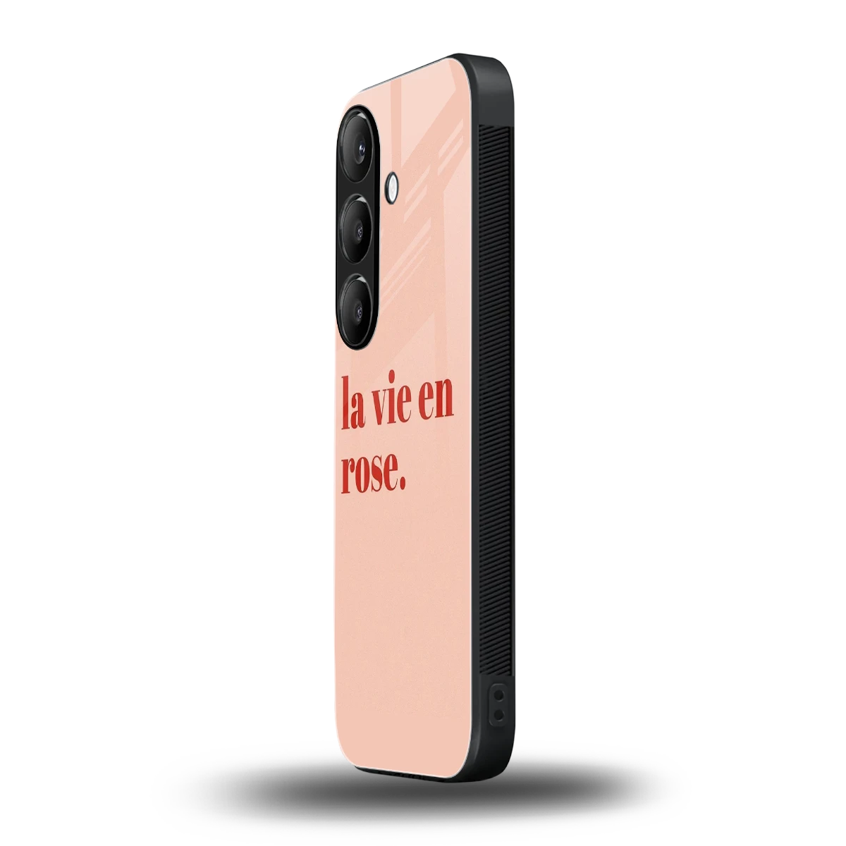 La Vie En Rose Quote samsung galaxy s25 mobile cover | shockproof glass phone case