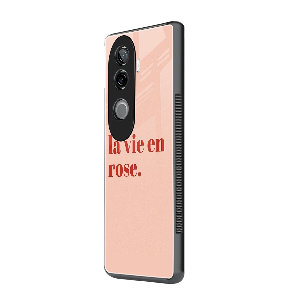 La Vie En Rose Quote vivo v40e mobile cover | shockproof glass phone case