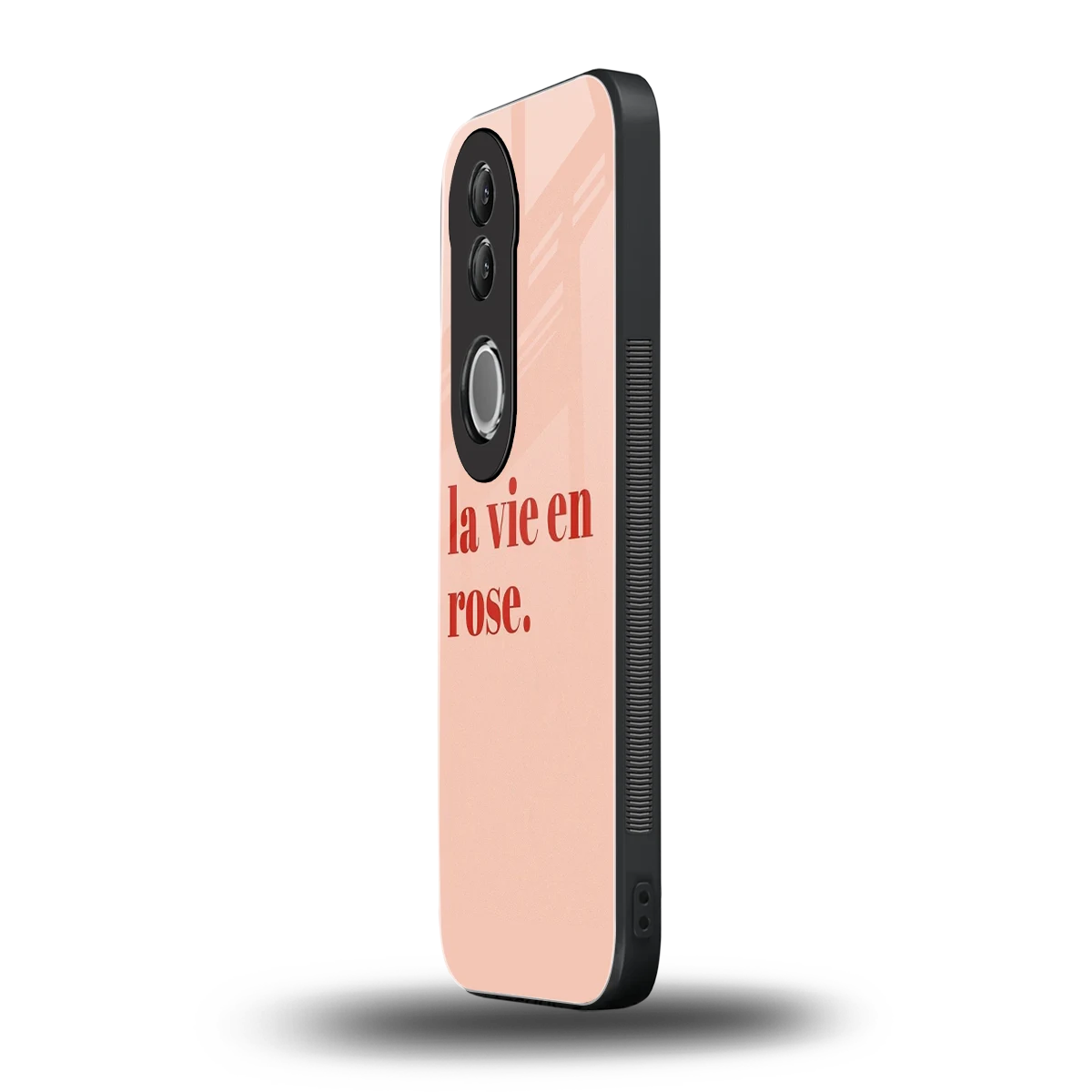 La Vie En Rose Quote vivo v50 mobile cover | shockproof glass phone case