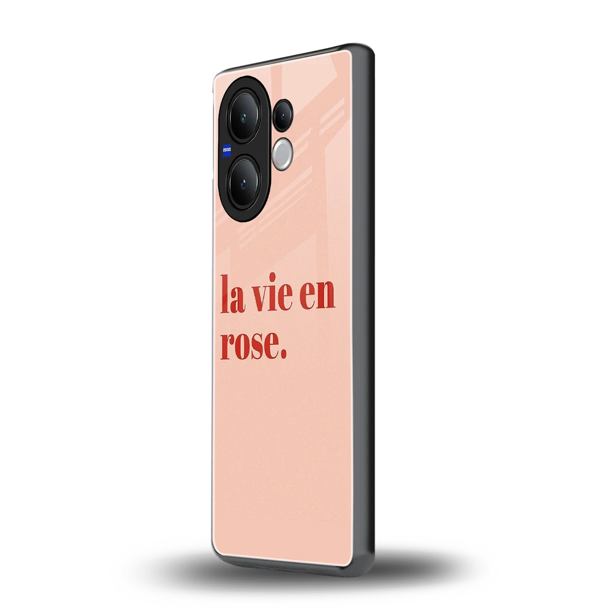La Vie En Rose Quote vivo v60 mobile cover | shockproof glass phone case