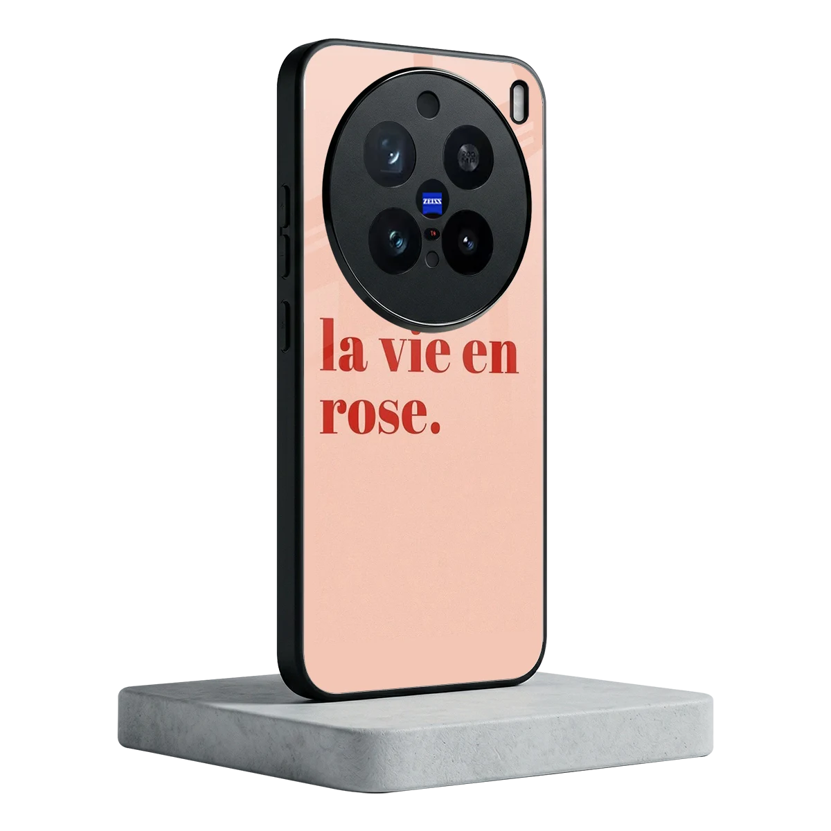 La Vie En Rose Quote vivo x200 pro mobile cover | shockproof glass phone case