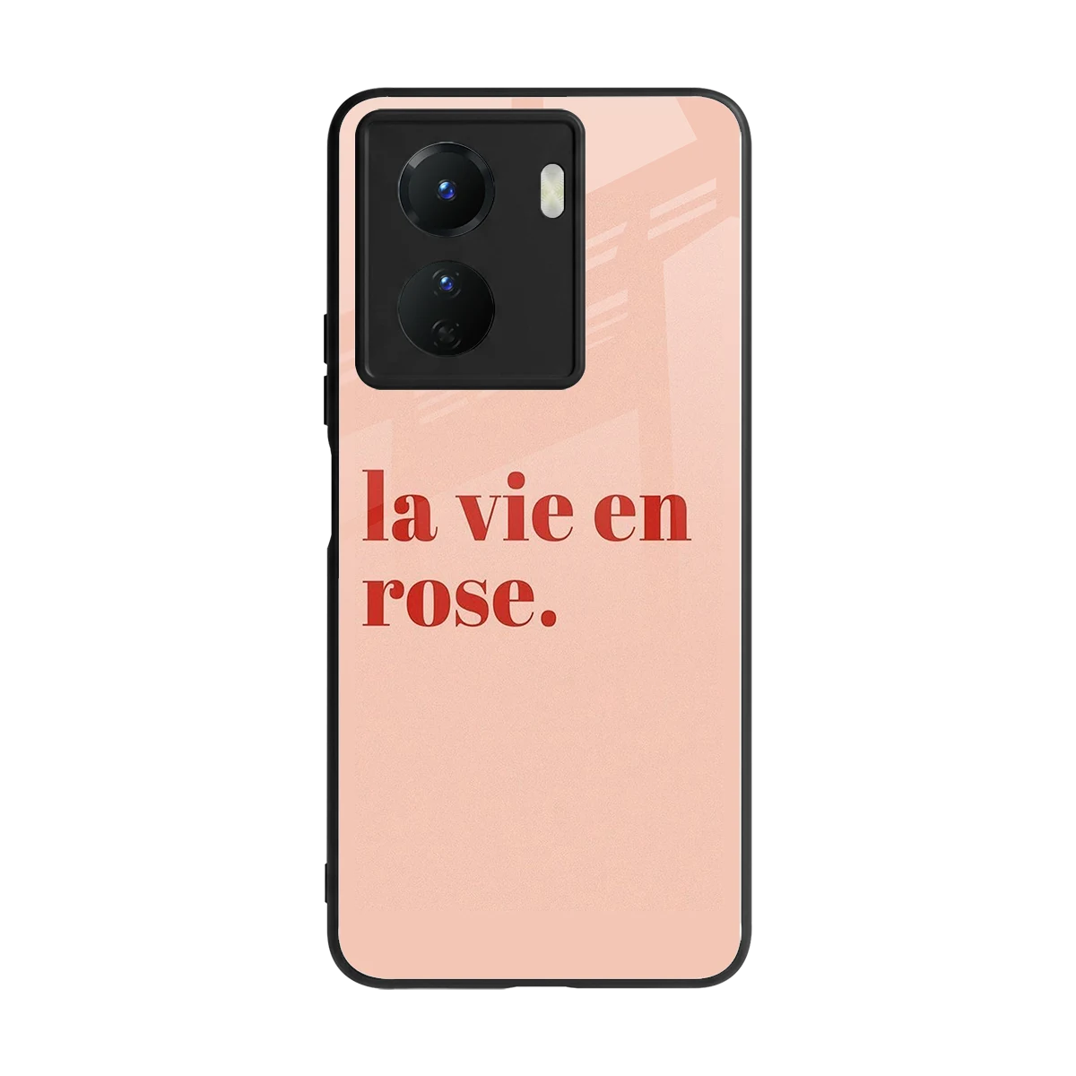 La Vie En Rose Quote back phone cover | glass case for vivo y16