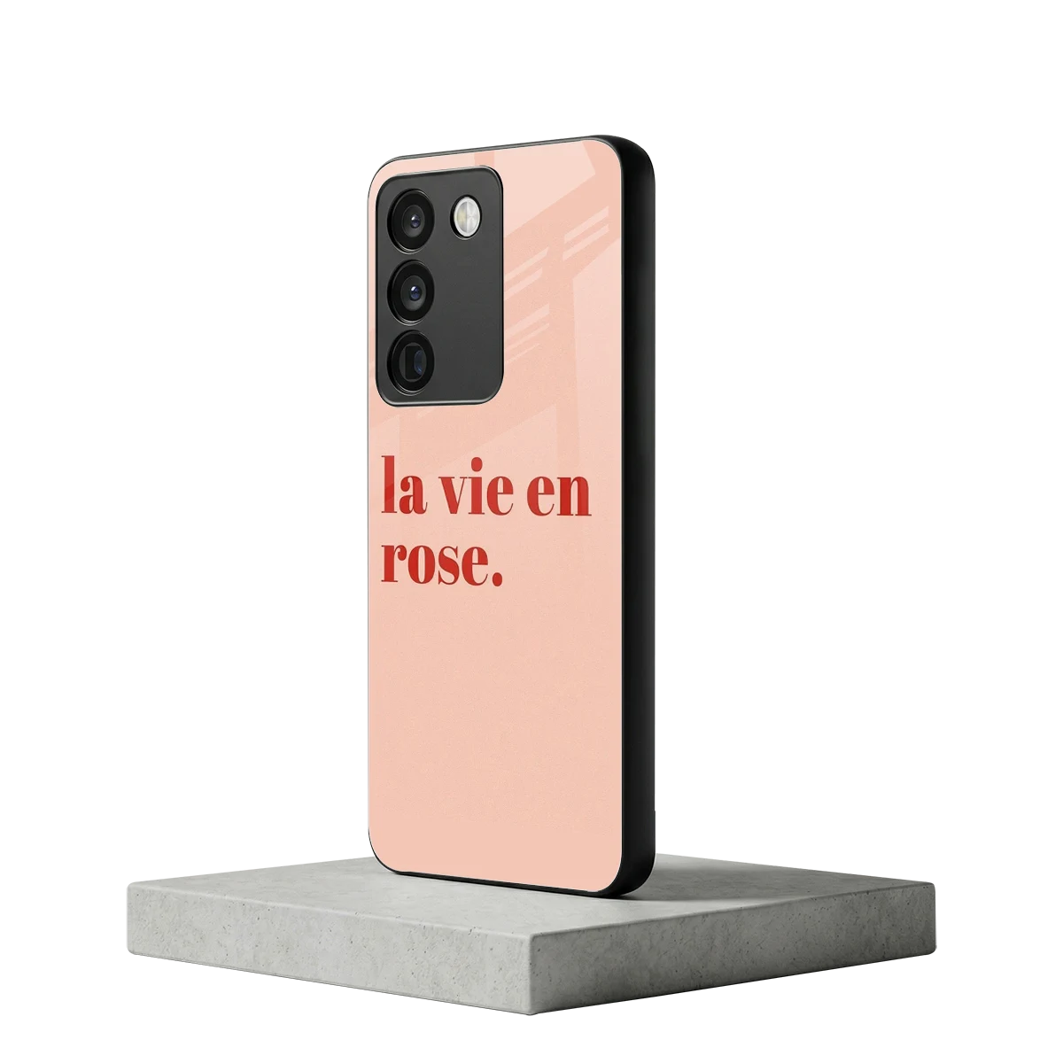 La Vie En Rose Quote vivo y200 5g mobile cover | shockproof glass phone case