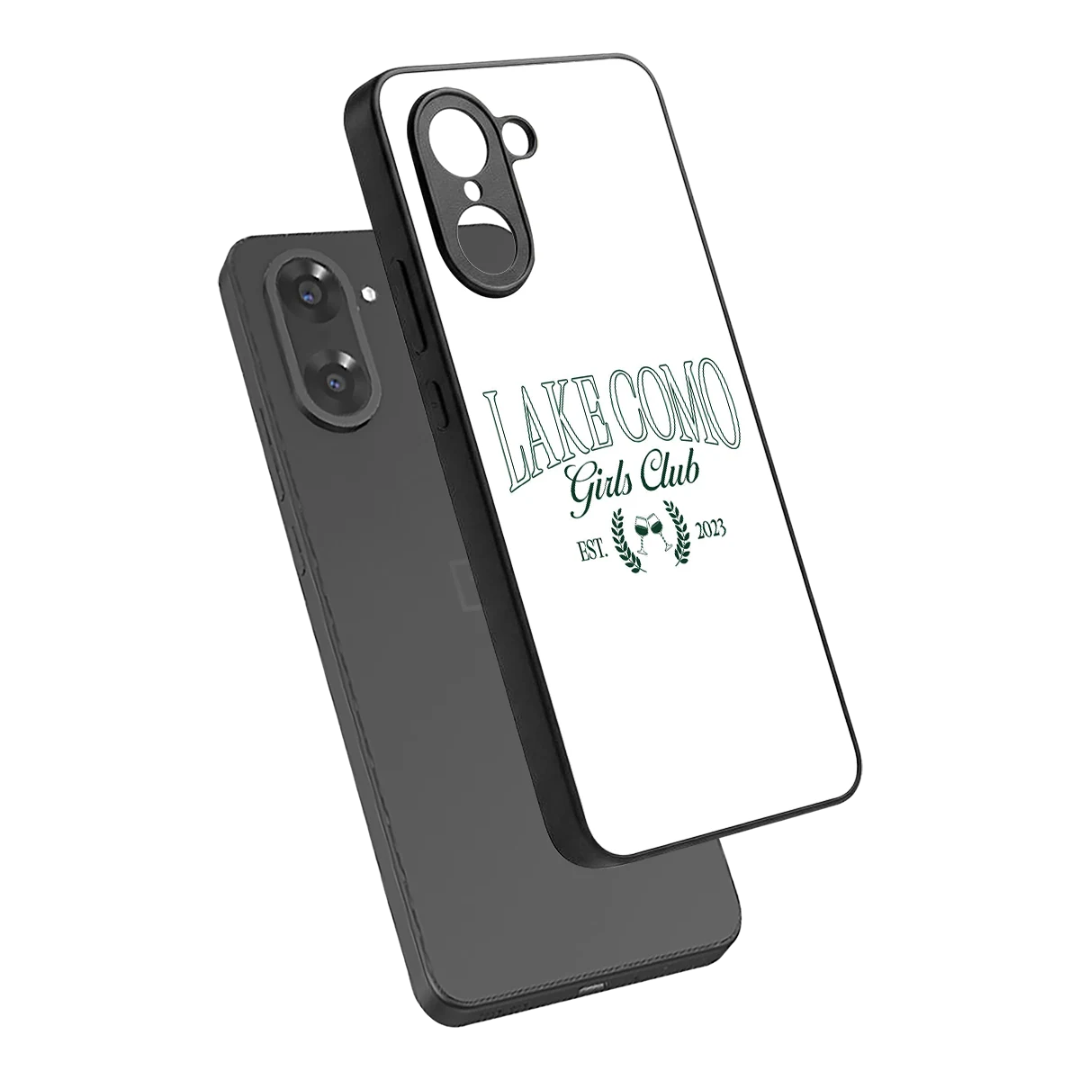 Lake Como sleek oneplus nord ce5 5g cover with tempered glass back and TPU edges