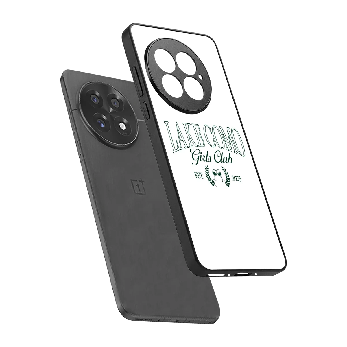 Lake Como sleek oneplus 13 cover with tempered glass back and TPU edges