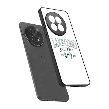 Lake Como sleek oneplus 13 cover with tempered glass back and TPU edges
