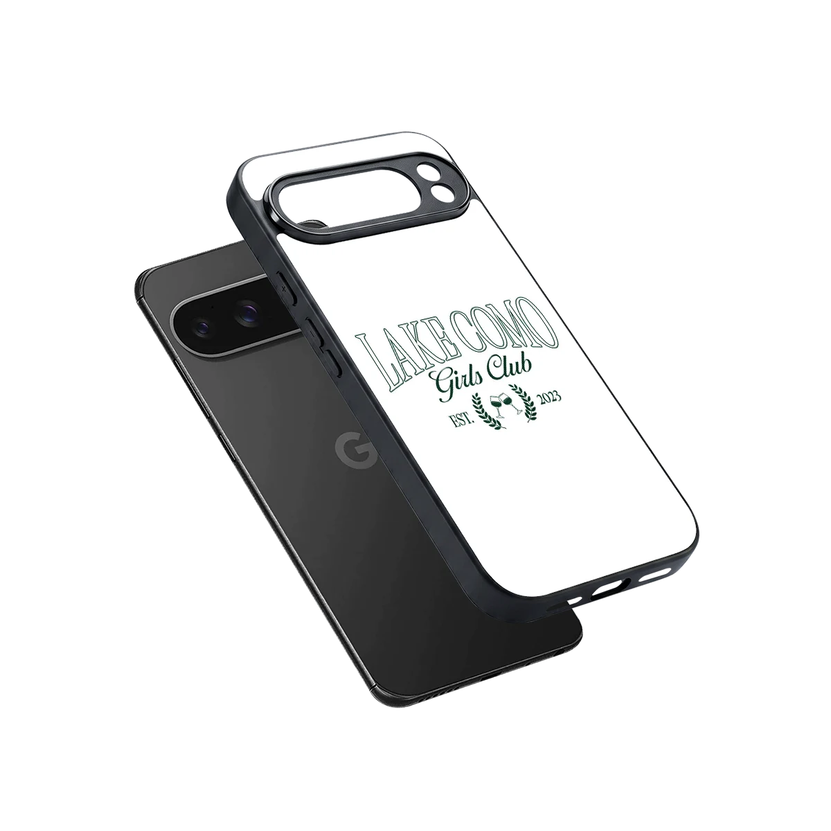 Lake Como sleek google pixel 10 pro xl cover with tempered glass back and TPU edges