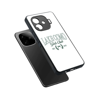 Lake Como sleek iqoo neo 10r 5g cover with tempered glass back and TPU edges
