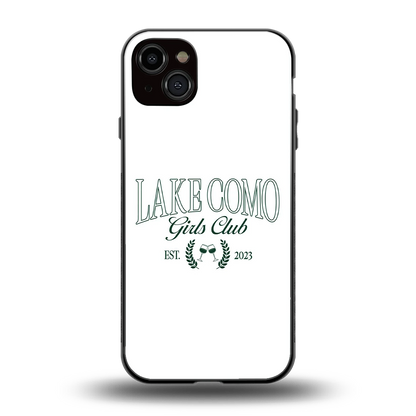 Lake Como back phone cover | glass case for iphone 14 plus