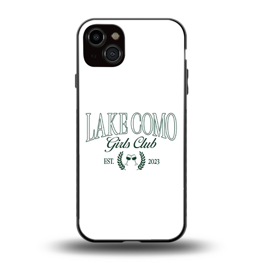 Lake Como back phone cover | glass case for iphone 14 plus