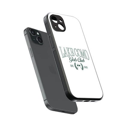Lake Como sleek iphone 14 plus cover with tempered glass back and TPU edges