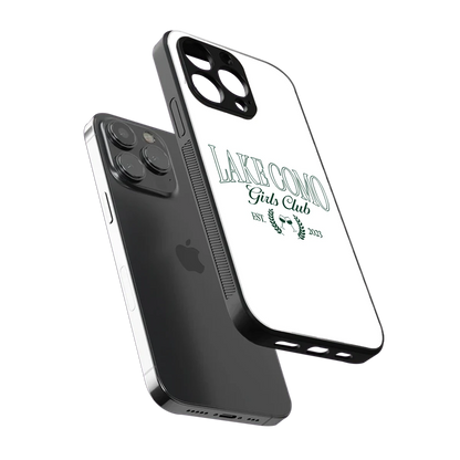 Lake Como sleek iphone 15 pro max cover with tempered glass back and TPU edges