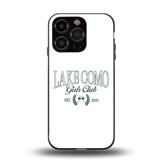 Lake Como back phone cover | glass case for iphone 15 pro