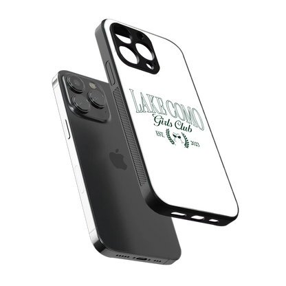 Lake Como sleek iphone 15 pro cover with tempered glass back and TPU edges