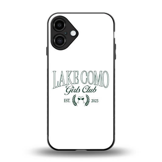 Lake Como back phone cover | glass case for iphone 16 plus