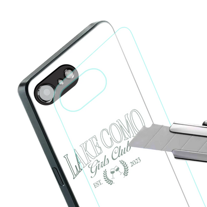 Lake Como stylish phone case for iphone 16e | glossy glass and slim fit