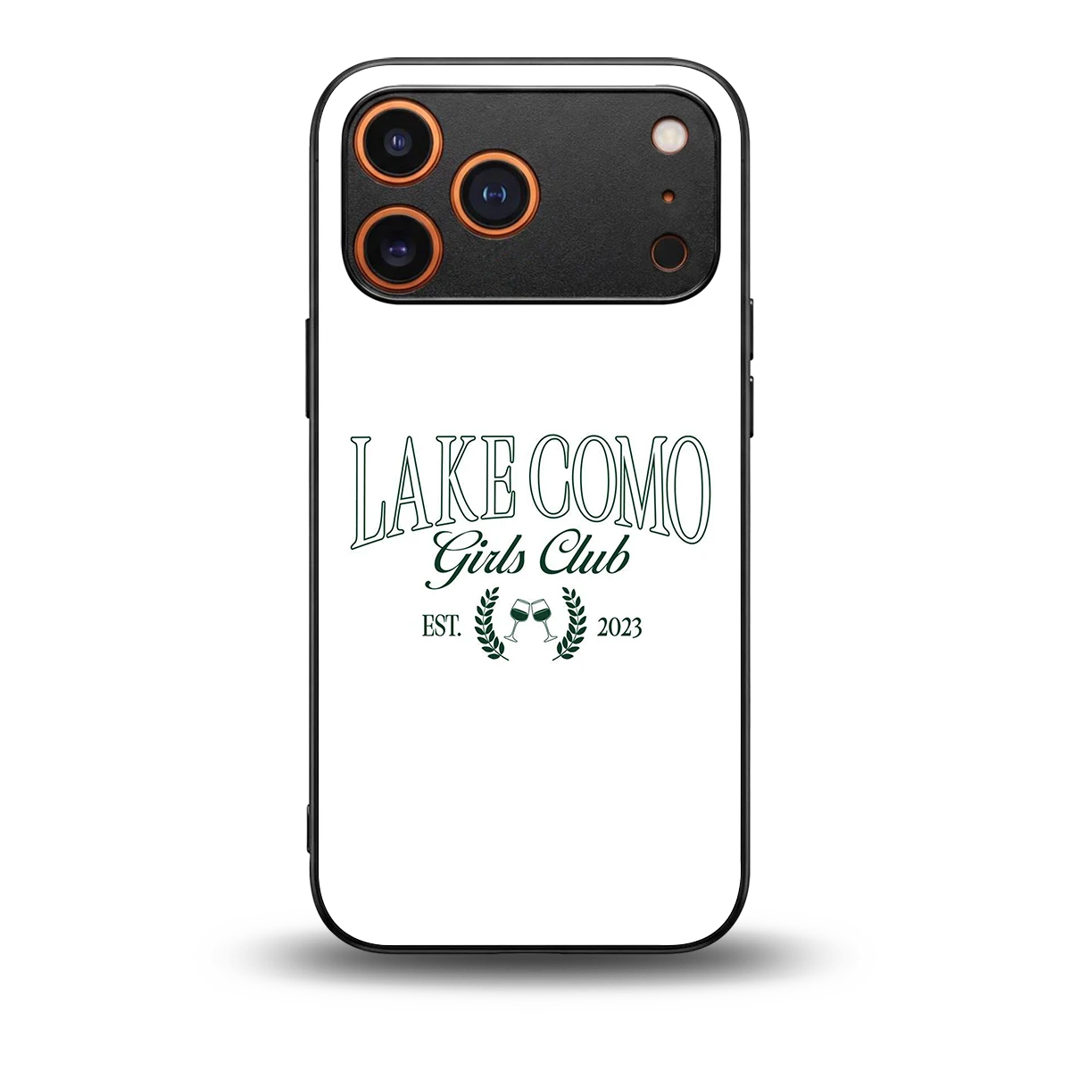 Lake Como back phone cover | glass case for iphone 17 pro