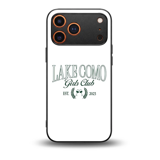 Lake Como back phone cover | glass case for iphone 17 pro max