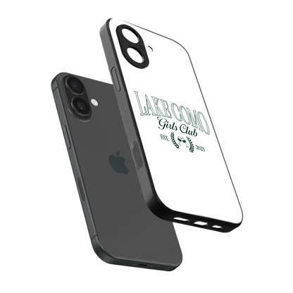 Lake Como sleek iphone 17 cover with tempered glass back and TPU edges