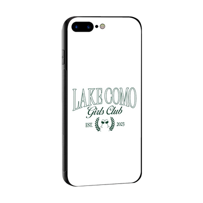 Lake Como sleek iphone 8 plus cover with tempered glass back and TPU edges