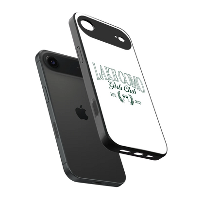 Lake Como sleek iphone air cover with tempered glass back and TPU edges