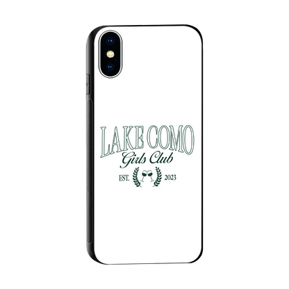 Lake Como sleek iphone x cover with tempered glass back and TPU edges