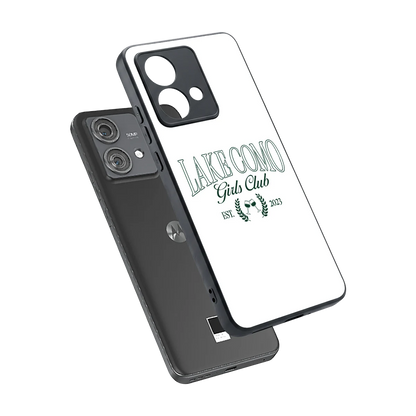 Lake Como sleek motorola edge 40 neo 5g cover with tempered glass back and TPU edges