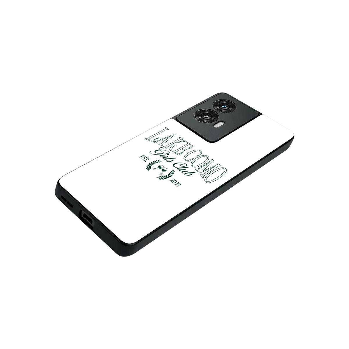 Lake Como stylish phone case for motorola edge 50 fusion | glossy glass and slim fit