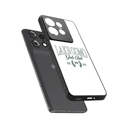 Lake Como sleek motorola edge 50 pro cover with tempered glass back and TPU edges