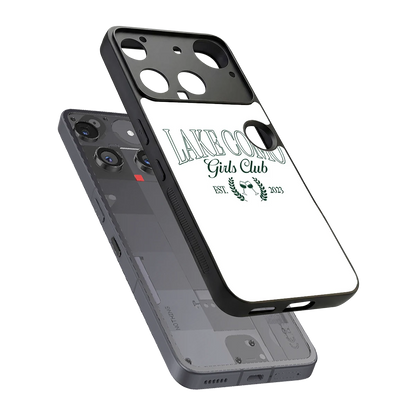 Lake Como sleek nothing phone 3 cover with tempered glass back and TPU edges
