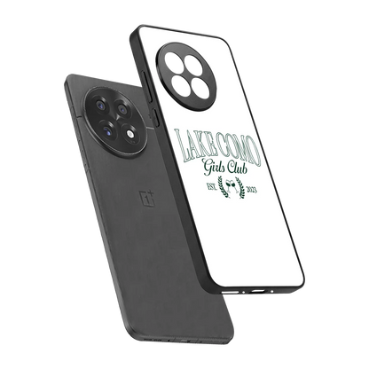 Lake Como sleek oneplus 13r cover with tempered glass back and TPU edges