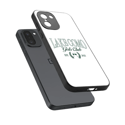 Lake Como sleek oneplus 15r cover with tempered glass back and TPU edges