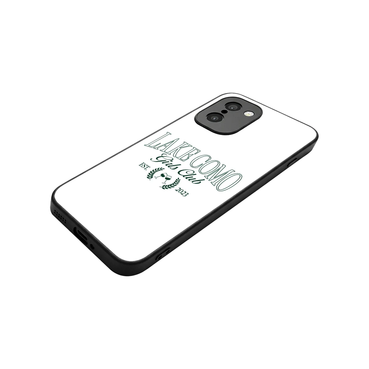 Lake Como stylish phone case for oneplus 15r | glossy glass and slim fit