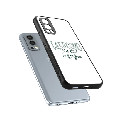 Lake Como sleek oneplus nord 2 cover with tempered glass back and TPU edges