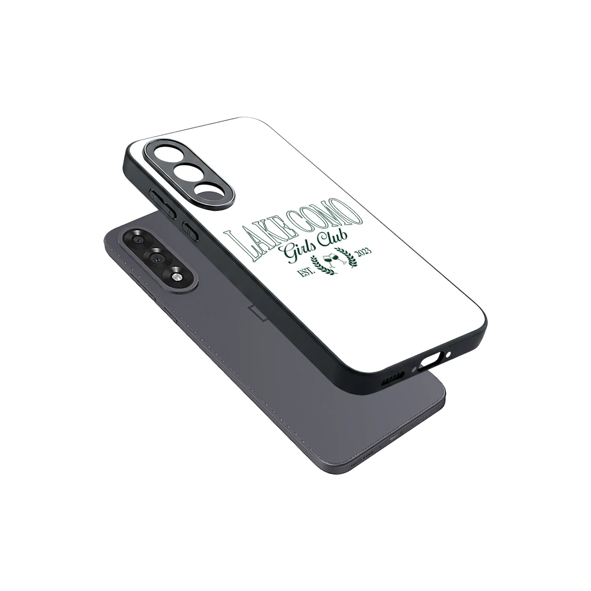 Lake Como sleek oneplus nord 5 cover with tempered glass back and TPU edges
