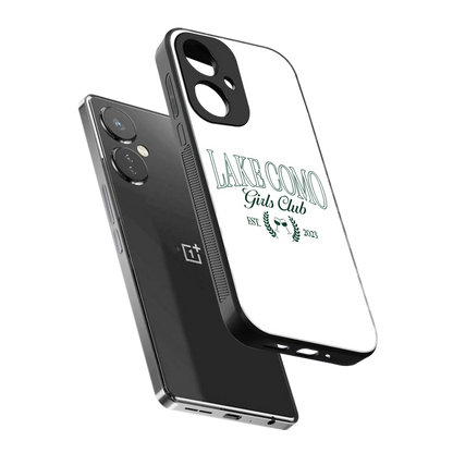 Lake Como sleek oneplus nord ce 3 cover with tempered glass back and TPU edges