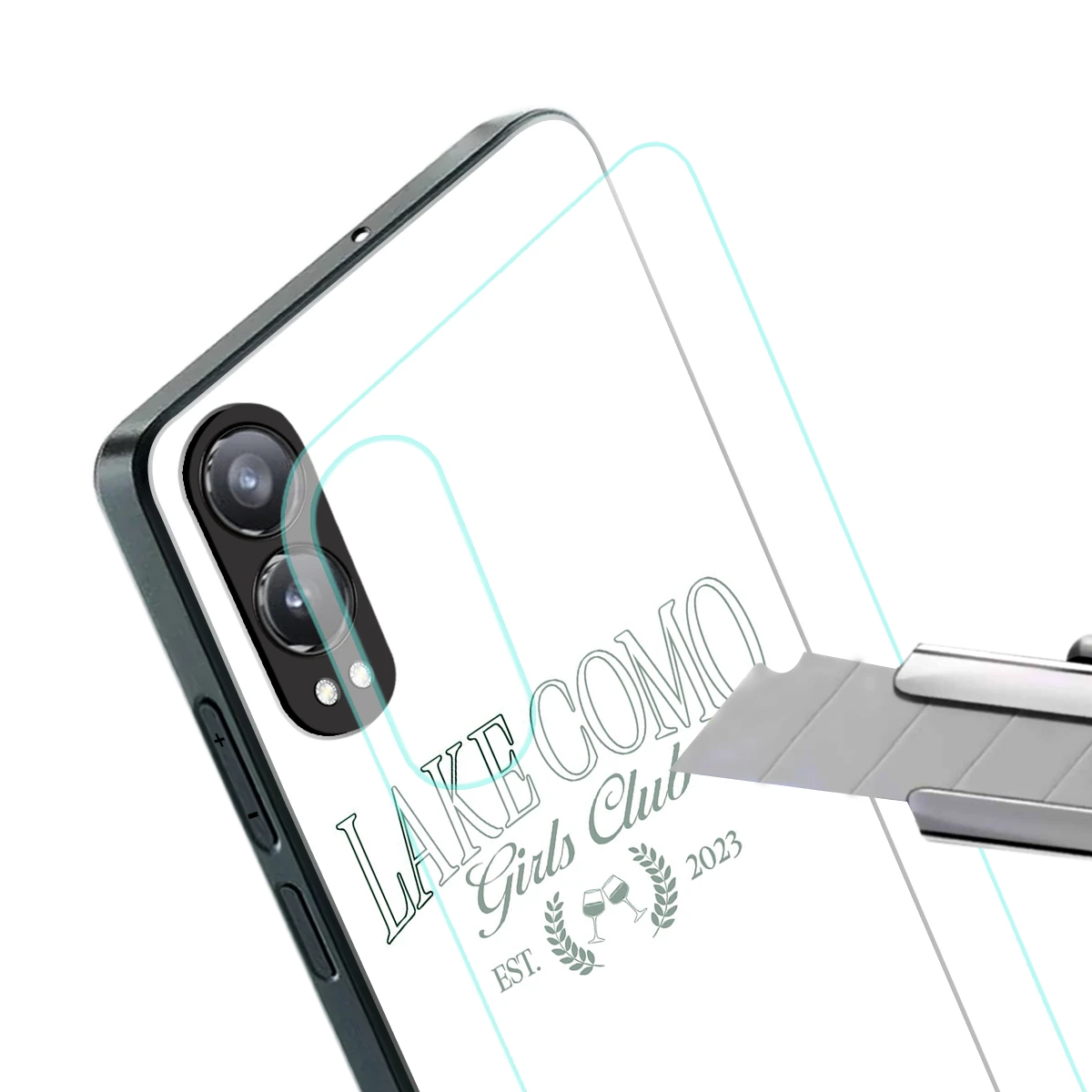 Lake Como stylish phone case for oneplus nord ce 4 lite | glossy glass and slim fit