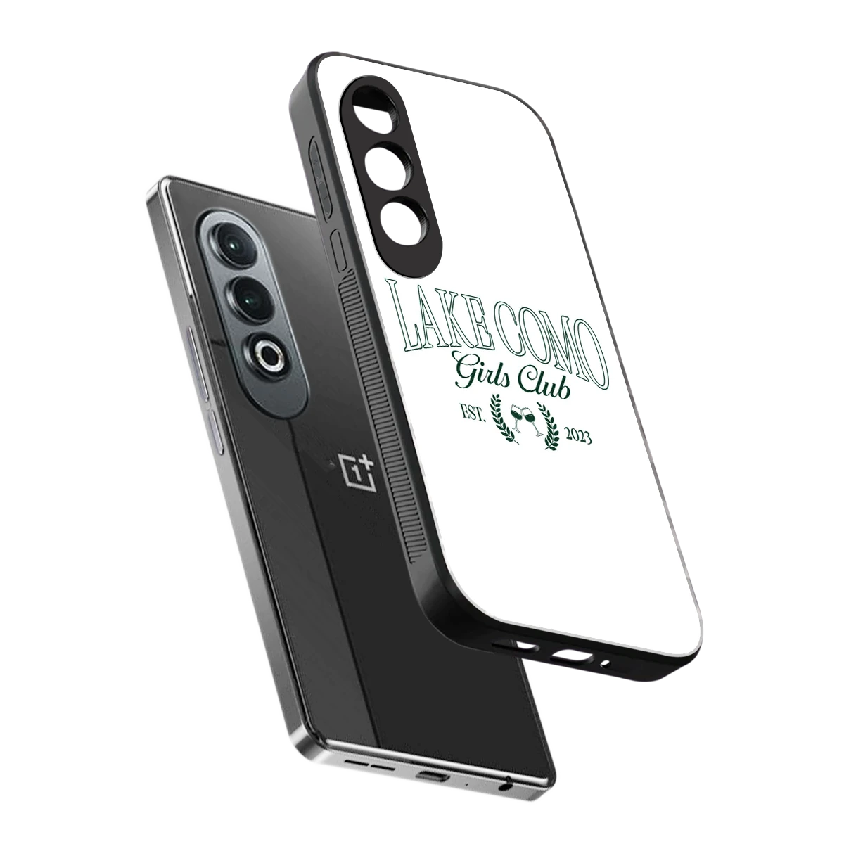 Lake Como sleek oneplus nord ce 4 cover with tempered glass back and TPU edges