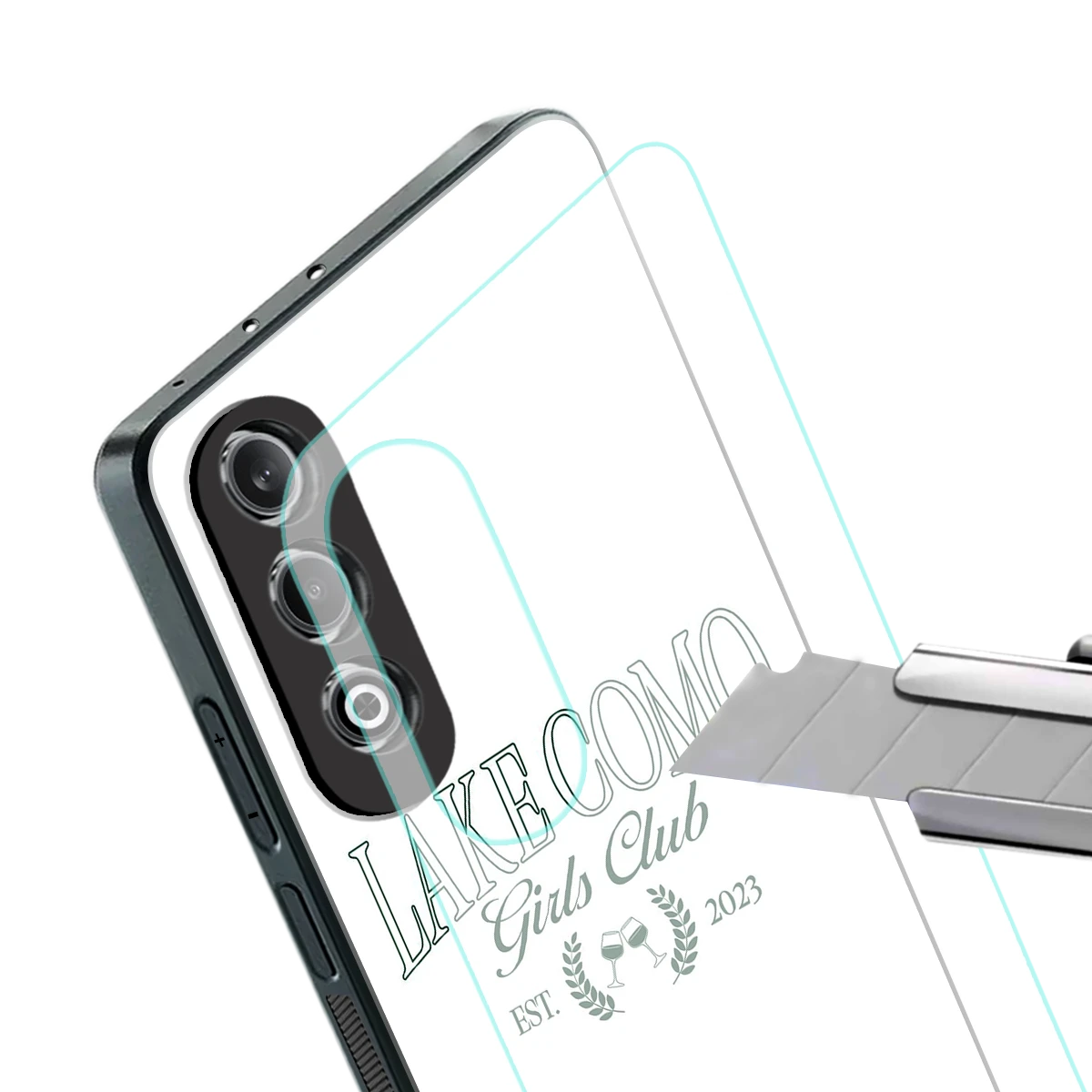 Lake Como stylish phone case for oneplus nord ce 4 | glossy glass and slim fit