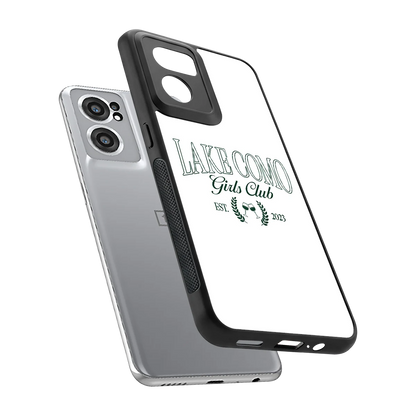 Lake Como sleek oneplus nord ce 2 cover with tempered glass back and TPU edges