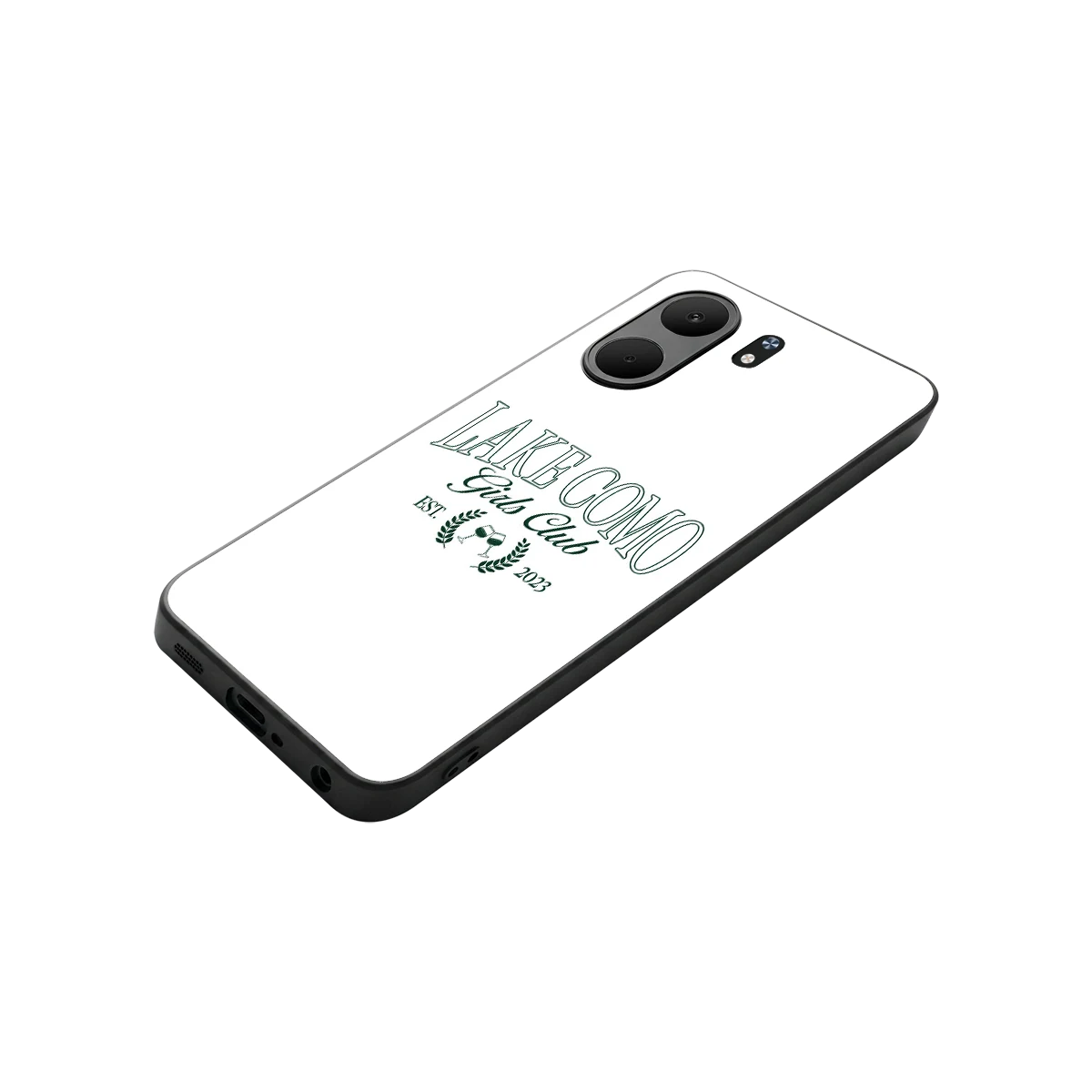 Lake Como stylish phone case for oppo a5x 5g | glossy glass and slim fit