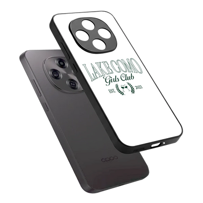 Lake Como sleek oppo f31 pro 5g cover with tempered glass back and TPU edges