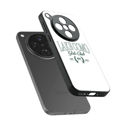 Lake Como sleek oppo find x8 cover with tempered glass back and TPU edges