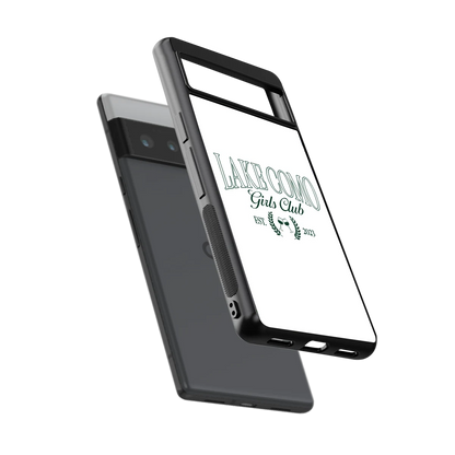 Lake Como sleek google pixel 6 pro cover with tempered glass back and TPU edges