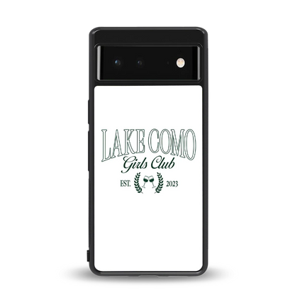 Lake Como back phone cover | glass case for google pixel 6a