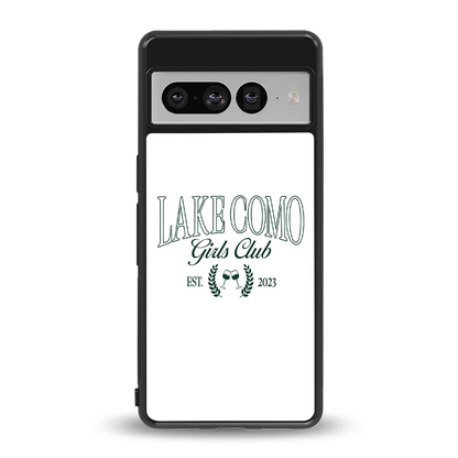 Lake Como back phone cover | glass case for google pixel 7 pro
