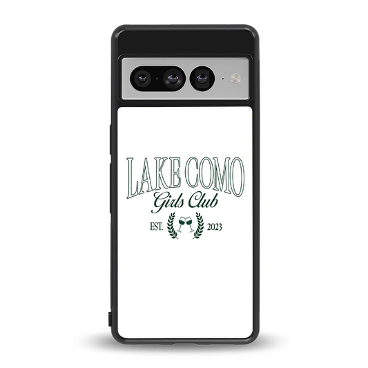 Lake Como back phone cover | glass case for google pixel 7 pro