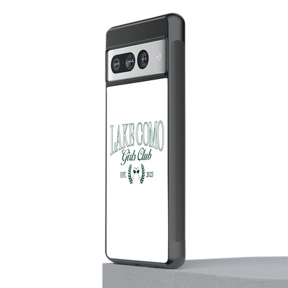Lake Como stylish phone case for google pixel 7 pro | glossy glass and slim fit