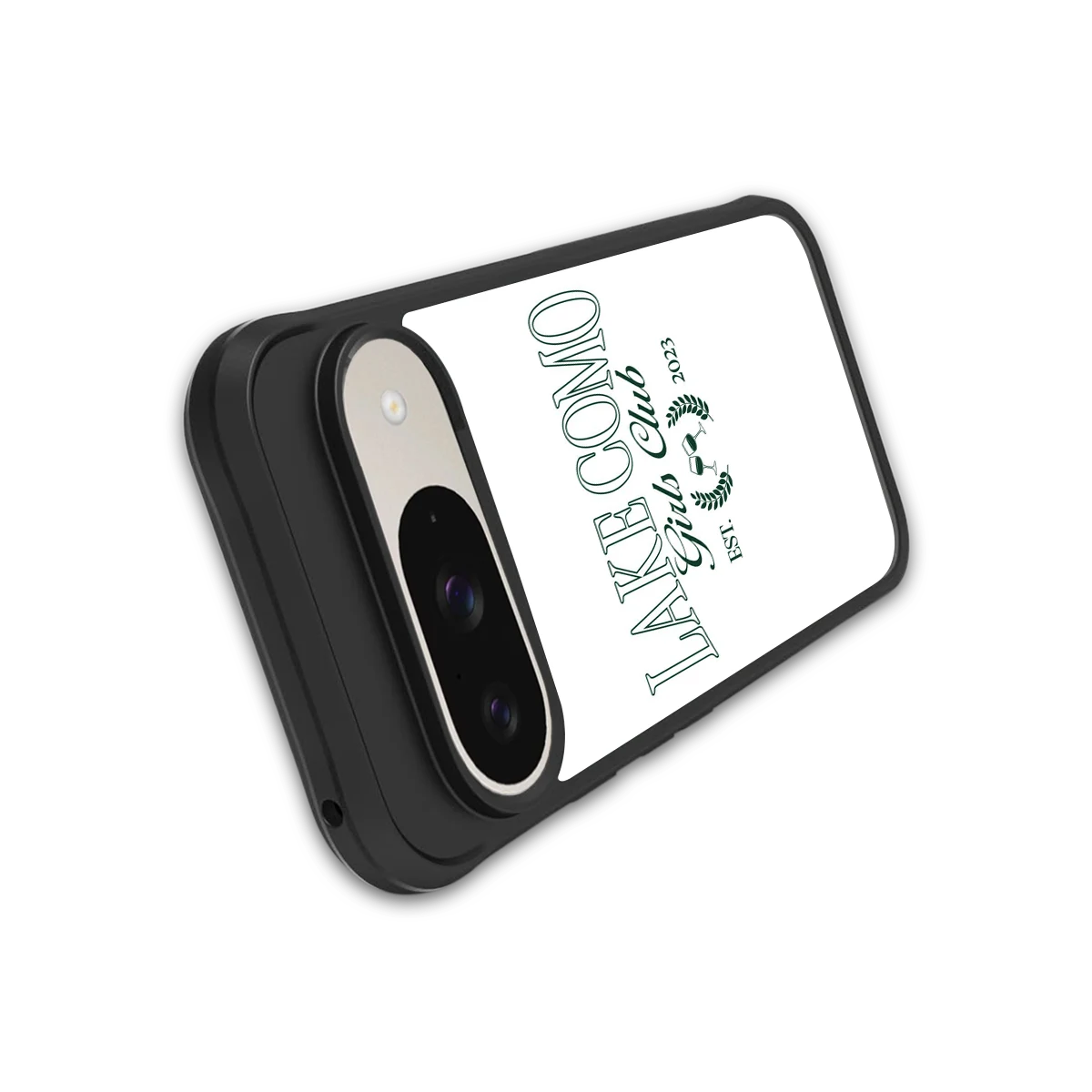 Lake Como stylish phone case for google pixel 9 | glossy glass and slim fit